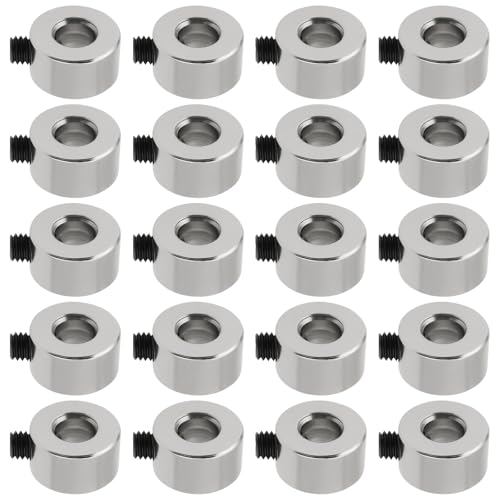 Be In Your Mind 20 Stück 4 Mm Schnellspann Positionierungsringe Metall Klemmringe mit Madenschraube für Automobilrobotik Und -herstellung Silberfarben