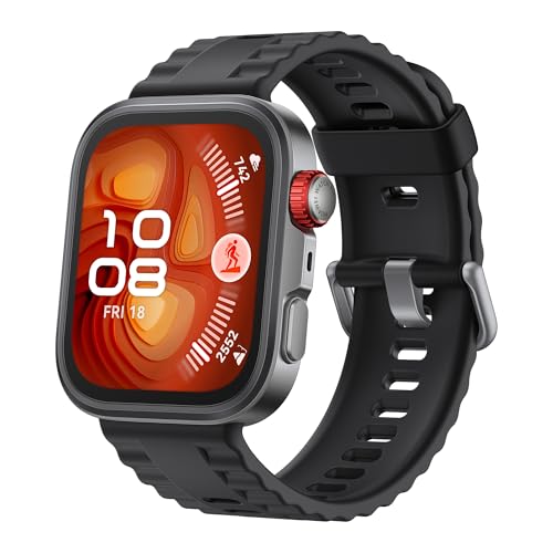 HUAWEI Watch FIT 4 Pro Smartwatch Damen Herren, Sports Fitness Tracker, GPS, 5ATM Wasserdicht, EKG, Bis zu 10 Tage Akku, Saphirglas, 30 Monate Garantie, Android™ & iOS Kompatibel, Schwarz