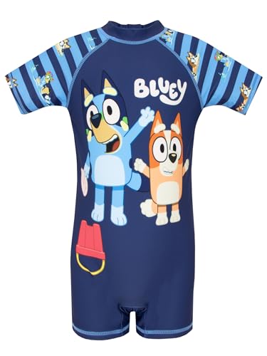 BlueY Badeanzug | Kinder Schwimmanzug | Schwimmset Kinder | Blau 116