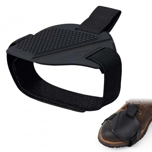 1 Stück Motorrad Schuhschutz, Motorrad Gangschaltung Pad, Motorradstiefel Zubehör, Schutzhülle für Motorradschuhe, Motorrad Schaltpad, rutschfest, für Damen und Herren (Schwarz)