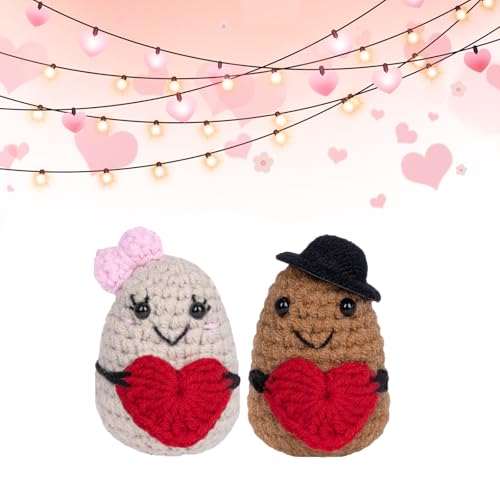 Scinzene 2stück Valentinstag Liebes Geschenk,Valentinstag, Verlobungsgeschenk, Paar Geschenke, Positive Kartoffel, Geschenke Für Paare, Geschenke Für Frauen