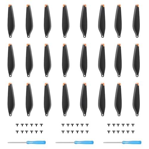 Tosiicop 24Pcs Mini 3 Propeller Ersatzpropeller Blätter Geräuscharm Flügel Luftschrauben für DJI Mini 3 Drohnenzubehör Exklusive Schrauben & Schraubendreher