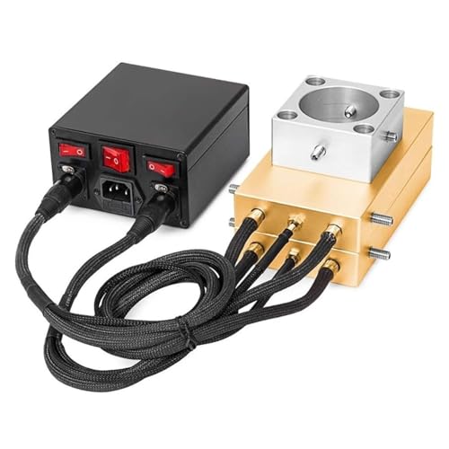 Transferpresse, Max 20T Druck Kolophonium 4 * 7" Pressplatte Wärme Aluminium Pressplatten mit Temperaturregler PID-Box for die Extraktion von Wachsblumenöl für Kissen, Mäuse, Pads, Tragetaschen