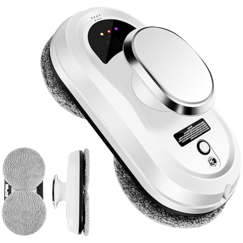 Fensterputzroboter- Ferngesteuerter Fensterreinigungsroboter, 5600Pa Starke Saugkraft, Automatischer Fensterwascher-Roboter, mit Automatischem Wasserstrahl, für IFenster/Fliesen/Klassentür