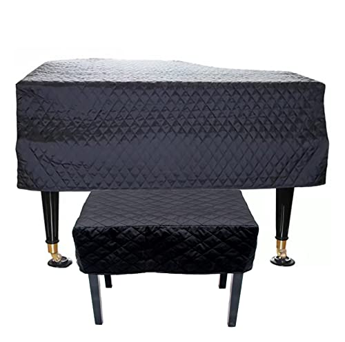 TOKILO Flügelabdeckung, Wasser- und staubdicht, doppelt verdickte, antistatische Klavierschutzschicht (mit Sitzbezug)(Color:M,Size:B)