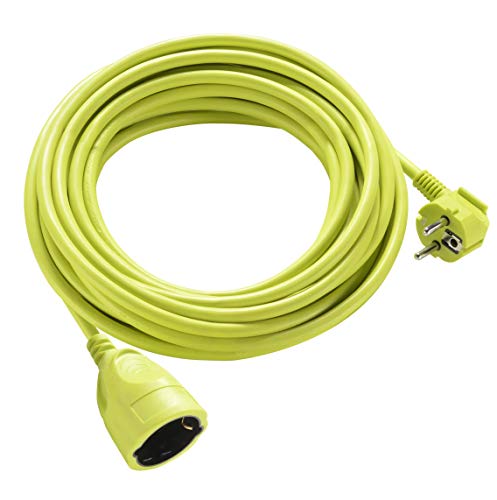 Masterplug Verlängerungskabel, 5 m, Schuko-Verlängerung, für den Außenbereich, IP44, Grün