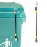 TOLIDA Mülltonnenverschluss aus Mentall, Stark und robust Mülltonnengürtel, Wasserdicht Mülltonnendeckel, Organizer Müll im Freien 48CM