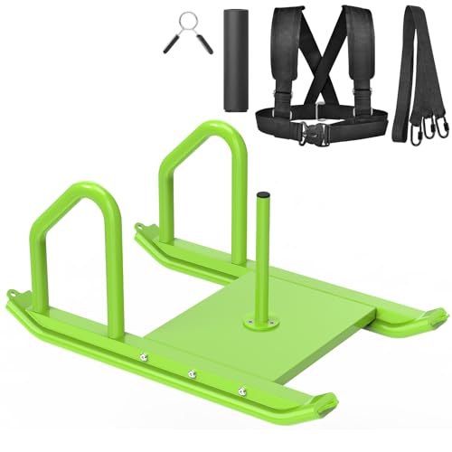 Kipika Gewichtsschlitten, Workout Schlitten, Fitness Krafttraining Schlitten, Speed Training Schlitten für Training Outdoor, Verbessert Geschwindigkeit und Muskelkraft, Geeignet für 1" & 2
