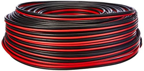 MANAX® Lautsprecherkabel CCA 2x1,5mm² rot/schwarz 50 m Ring