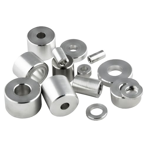 RYSUPPLY Distanzhülsen aus Aluminium | 8 x 5,3 x 5 | Abstandshülsen | 5 Stück | Alu Hülsen | In diversen Größen und Mengen erhältlich