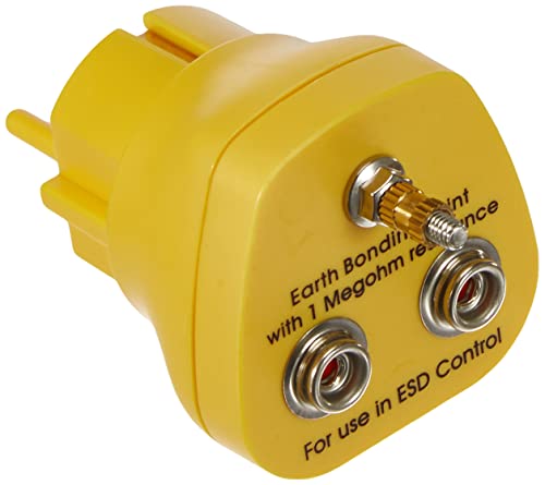 Safeguard EP1240-16 ESD Erdungsstecker, 2mm x 10mm Druckknopf, Gelb