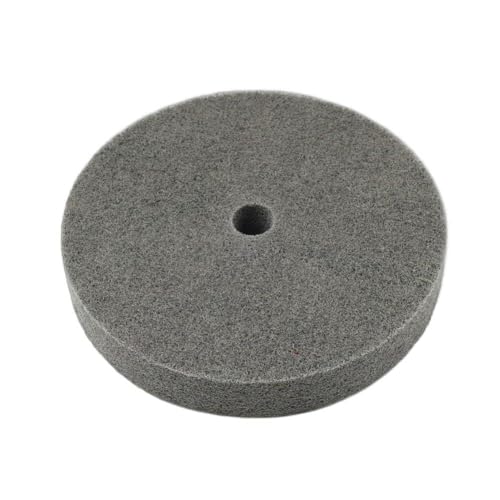 FSFYUK 1 stück 150x25x16mm Polieren Nylon Rad Entgraten Schleif Scheibe Polieren Schleifen Pad 5P Faser Grau