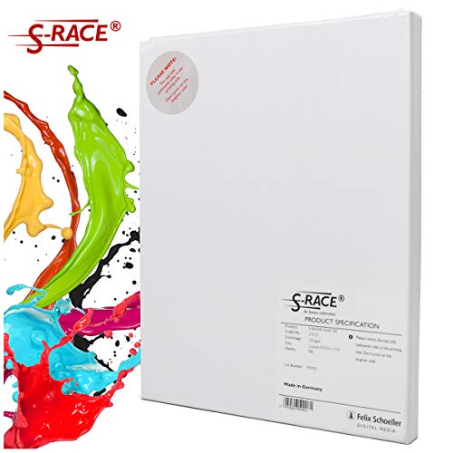 S-RACE Sublimationspapier DIN A4 100 Blatt 120g/m² - geeignet für Inkjet Drucker mit Sublimationstinte - schnell trocknend, wischfest