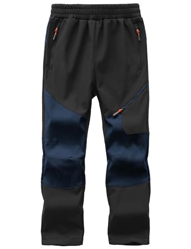 HFDWYJ Softshell Hose Kind Skihose Gefütterte Hose Kinder Thermohose Kinder wasserdichte Winddichte Schneehose Jungen Und Mädchen Wanderhose Outdoor Hose Kinder Funktionshose
