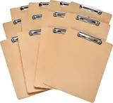 Amazon Basics Hartplatten-Klemmbrett - 12er-Packung, Braun
