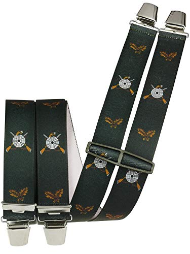 Harrys-Collection Hosenträger mit 4 extra starken Clips Schütze