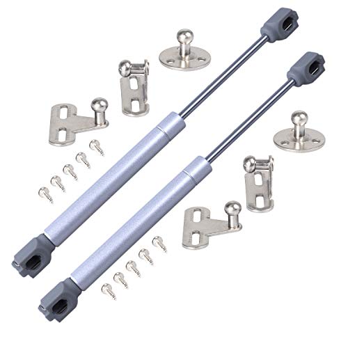 Stahlia 2x Gasdruckfeder Klappenbeschlag Gasdruckdämpfer 200N, Universal, Silber, 270 mm, 200N pro Feder