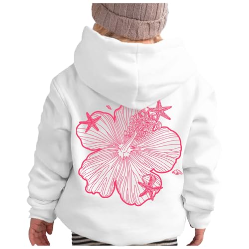 Generisch Übergroße adrette Stickerei Grafik Hoodies für Teenager Mädchen Y2K Frauen Langarm Oversized Graphic Pullover Sweatshirt Top