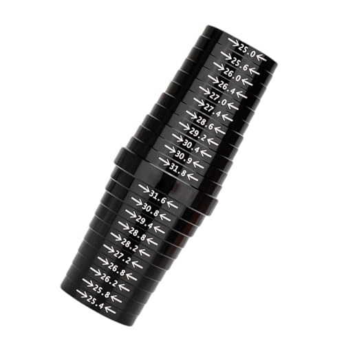 Fahrradsattelstützen-Größenwerkzeug, Sattelstützen-Durchmesser-Messwerkzeug, 25 mm - 31,8 mm, Präzisions-Fahrradsattelrohr-Sattelstützen-Größenmessung, Schnellmesswerkzeug
