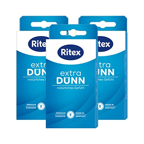 Ritex Extra dünn Kondome - natürliches Gefühl - für ein intensiveres Empfinden, 24 Stück, Made in Germany