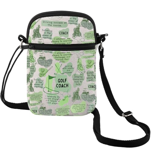 MEIKIUP Golf-Coach-Geschenk, Golf-Coach, Bestätigung, Crossbody-Tasche, Golf-Coach, Wertschätzungsgeschenk, Spieltag, Golflehrer, Golf Coach Cb