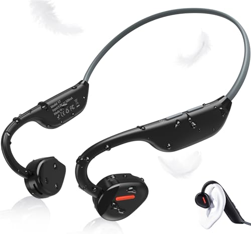 ANCwear Open Ear Kopfhörer Bluetooth 5.3, Bluetooth Kopfhörer Sport IP67 wasserdicht, Wireless Earbuds Ultraleicht 27g für Fahrradfahren Gym Running Work