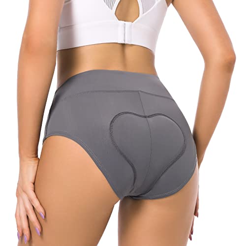 Leeboom Radunterhose Damen Gepolstert Atmungsaktive Fahrradunterhose Damen Schnell Trocknenden Radsport Unterhose Elastische mit 3D Gel Sitzpolster