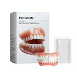 Hidone Premium Gebiss, Hidone Premium Dentures Vollprothese Zahnprothese, Zahnprothesen, Zahnprothese, Bikenda Silikon Zahnprothesen, Zahnersatz, Silikon Gebiss, Weich Und Bequem (1set)