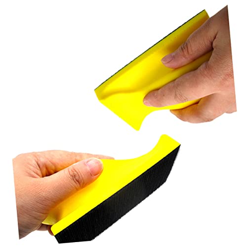 KITANDOVE 66x126mm Handlicher Schleifblock Mit PU Rückseite Polierpad Für Manuelles Schleifen Perfekt Für Polierarbeiten Und Schleifprozesse