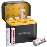PHOTOOLEX AAA Akkus wiederaufladbar Lithium 8 Stück mit Ladegerät, 1300mWh hohe Kapazität 1,5V konstante Ausgangsspannung Dreifach A Li-ion Batterie, 1600+ Zyklen AAA Akku mit Schnellladegerät