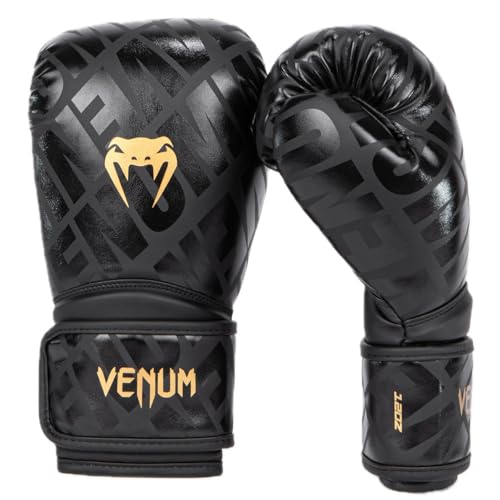 Venum, Contender 1.5 XT Boxhandschuhe, Unisex Erwachsene, 14 Oz, Schwarz/Gold