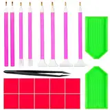 AHEJIOO 21 Stück Diamond Painting zubehör, Diamond Painting Stift, Diamond Painting zubehör Stift, Diamond Painting stifte, Diamant Painting Stift, Diamond Painting Pen