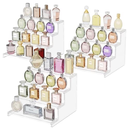 Lifewit 3 Stücke 30.5 cm Donut Cupcake Ständer Dessert Muffin, Buffet Zubehör Lebensmittel Display Rack, Acryl Vitrine für Geburtstagsfeier/Freund Party/Hochzeitsfeier/Küchen Organizer, 4-Stufiger