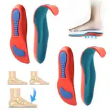 2 Paar Orthopädische Einlegesohlen Fersensporn Einlagen Senkspreizfuß für Plantarfasziitis, Plattfuß Herren Damen，Kann Auch für Einlegesohlen Arbeitsschuhe Schuheinlagen Schuhe (L,41-44)