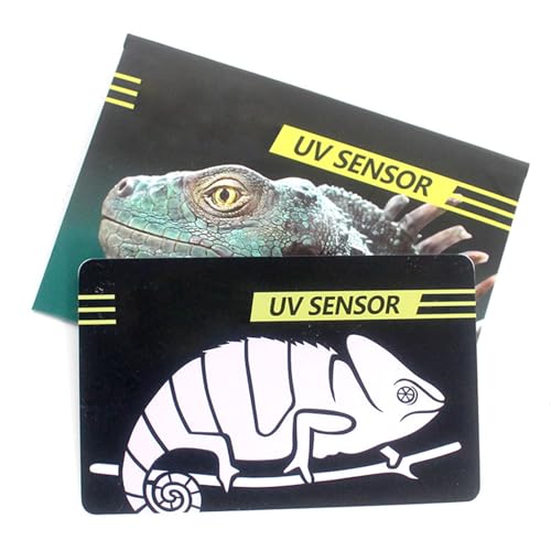 MARCBUSE Reptilien UVB Leuchtlampenbirnen Testerkarte Tests Papier Reptilien Terrariumlampe Wirksame Testermesser