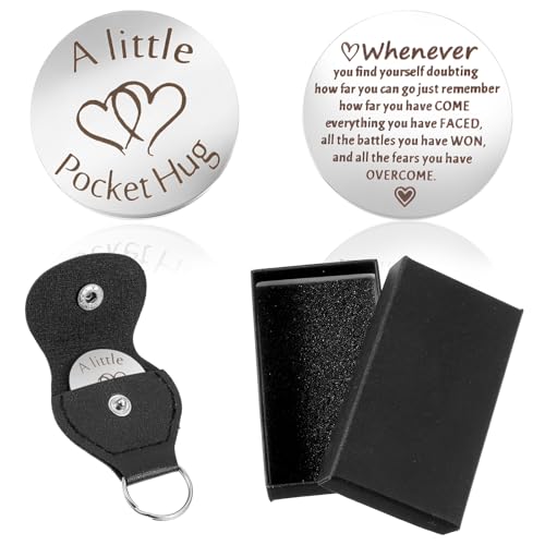 Mabor Eine Kleine Umarmung Glücksmünze Doppelseitig Pocket Hug Edelstahl Glücksbringer Aufmunterung Geschenke Gute Besserung Geschenke Geschenk für Beste Freundin Lieblingsmensch Liebhaber Patient