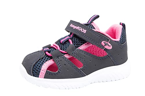 KangaROOS Unisex Kinder Ki-rock Lite Ev Sneaker, Pink Blau, 25 EU