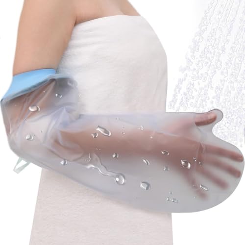 Nokwocy Duschschutz arm, Gipsschutz wasserdicht arm， Wiederverwendbare Gipsarm Duschschutzabdeckung ，Wasserfester Schutz für Gipsarm beim Duschen & Baden (Kurzarm)