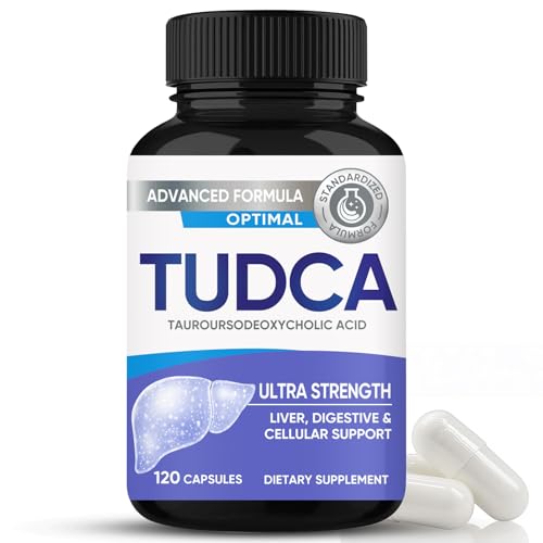 TUDCA Kapseln, Ultra Strength TUDCA Supplement 2000mg, Leber, Verdauung, Zelluläre Unterstützung