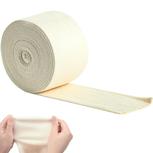 Kompressionsbandage Elastische Schlauchbandage Schlauchförmige Tube Kompressions Schlauchverband Dehnbarer Fixierbind Stütz Bandage Große Für Große Knie 10 cm X 5 m