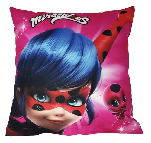Jerry Fabrics Kinder Kissenbezug Kissenhülle Zierkissenhülle Zierkissenbezug 40x40 ohne Füllung ohne Kissen aus Baumwolle Lady Bug