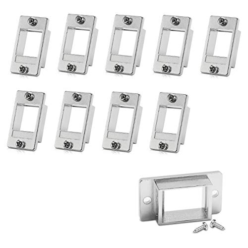 kwmobile 10x Keystone Modul Halter - 28,9 x 19,1 x 9,8mm - Einbauhalterung Set für Keystone Module - flexibel nutzbar - mit Einrastvorrichtung