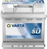 Varta Blue Dynamic 5524000473132 Autobatterien, C22, 12 V, 52 Ah, 470 A, mit PKW