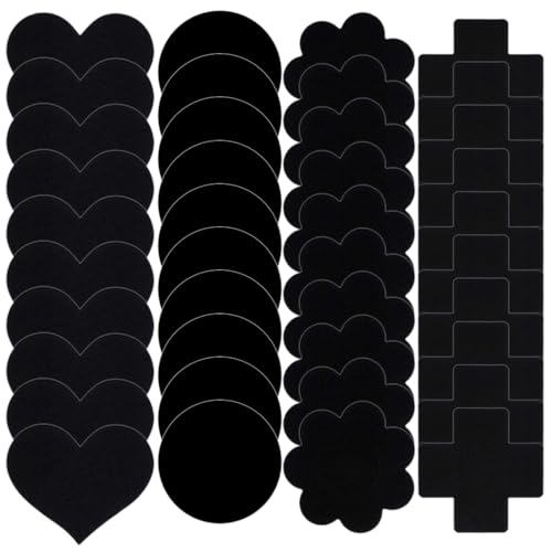 40 pcs disposable nipple stickers, sexy schwarze Brustwarzenabdeckungen, unsichtbare dünne Brustwarzenabdeckungen, Brustpolster, Einweg-Brustwarzenpflaster zum Valentinstag, wasserdicht, unsichtbar