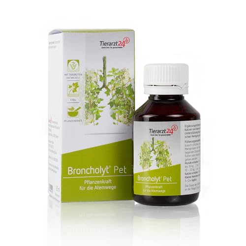 Tierarzt24 Broncholyt Pet 85ml Ergänzungsfuttermittel für Hunde, Katzen und kleine Heimtiere