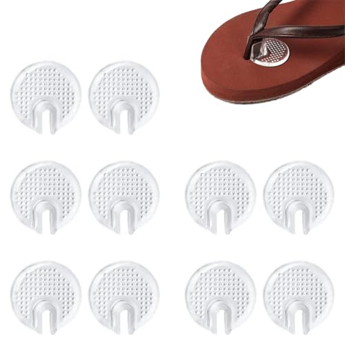 JEYORZY Zehenschutz Flip Flop, 5 Paar Gel String Sandalen Kissen Pad, Zehentrenner Schutz,Zehenschutz Silikon, Flip Flops Gel Silikon Zehenschutz, für Damen Herren, Anti-Rutsch Flip Flops Gel Zehen