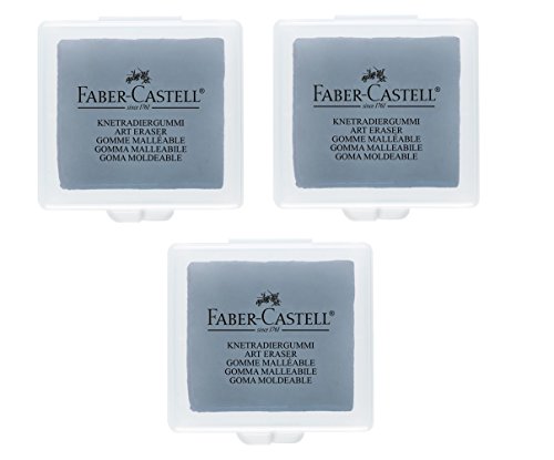Faber-Castell Art Eraser für Künstler, Grau, 3 Stück