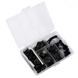 Universalverkleidungsschlüssel Kit Motorradzubehör für Alle Verkleidungsstücke Gold/rotes Material (Black)