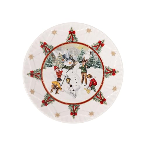 Villeroy & Boch – Toy's Fantasy Schale Groß "Schneemann" Bunt, Bowl, Weihnachtsschale, Servierschale, Weihnachtsgeschirr Toys, Weihnachtsdeko Keramik, Premium Porcelain