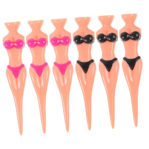 Milisten 6 Stück Golfstifte Reinigung Der Golf-wasserbürste Golfmänner Netz Liner Golfhandschuh Golfball Steht Golfballhalter Übungsnägel Für Golfbälle Golf-tees Neu Hohe Golf-tees Plastik